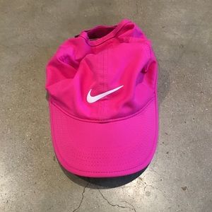 Hot pink nike women’s running Tech hat